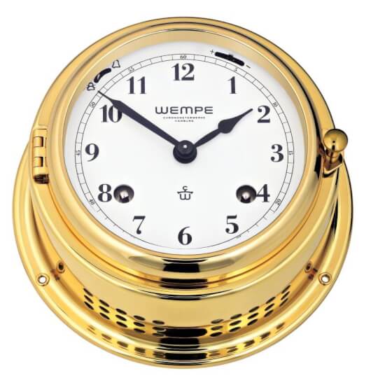 Bremen II Mechanical Ship's Clock - Brass