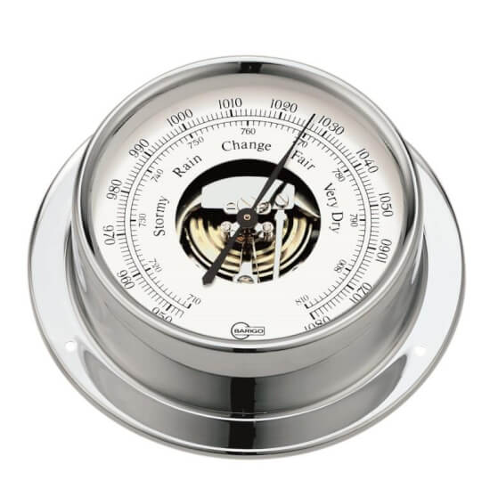 Tempo Barometer - Verchroomd Messing
