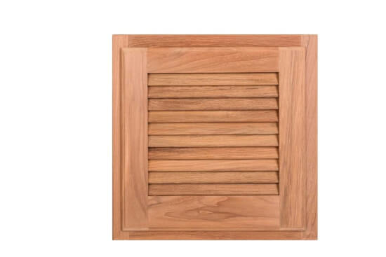 Louvred door with frame - 38x38cm