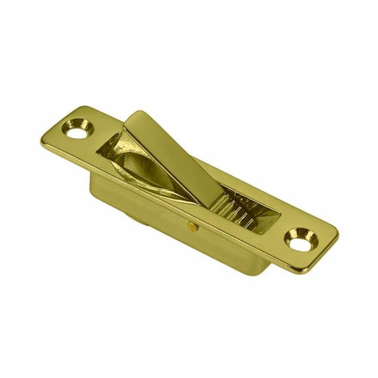 Luikring inbouw - Messing