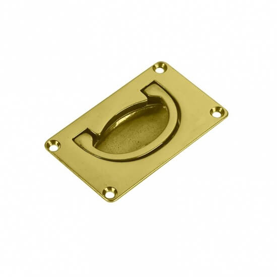 Luikringen in diverse maten - 70x43mm, messing