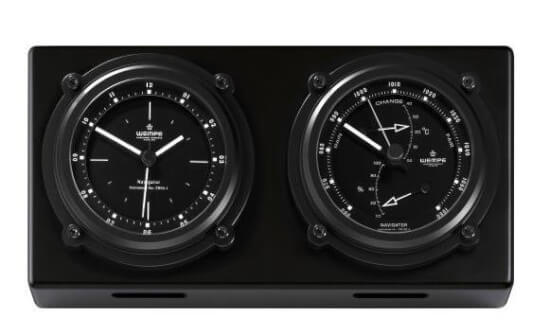 Wempe Navigator II clock and barometer, hygrometer and thermometer