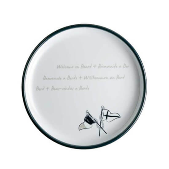 Marine Business Welcome on Board  Dessert Plate