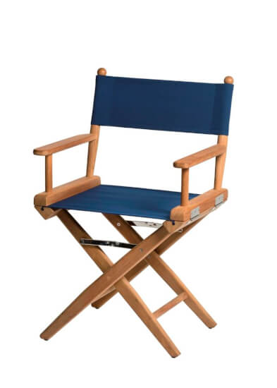 Regisseursstoel navy canvas