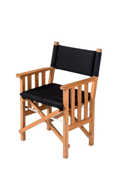 Regisseursstoel II zwart deluxe