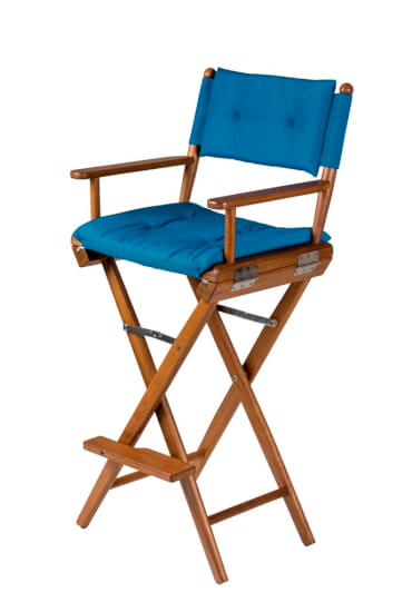 Hoher Regiestuhl Forza Blau Deluxe