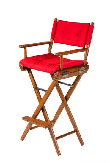 Hoher Regiestuhl Forza Rot Deluxe