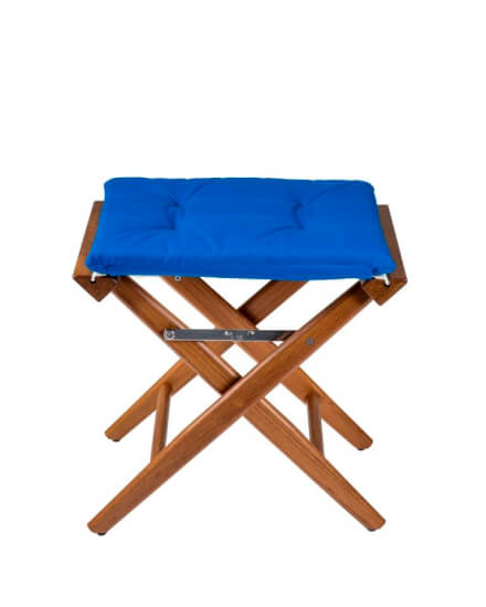 Regisseurskruk kobalt blauw deluxe