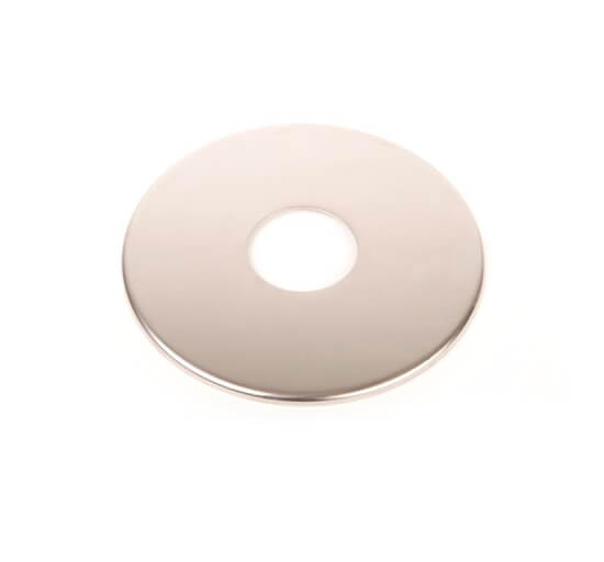 Polished plate for flush mount foot