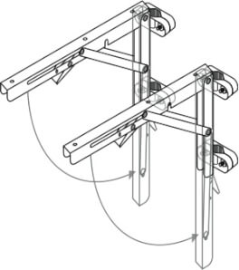 Mounting kit for steering column with stainless steel brackets