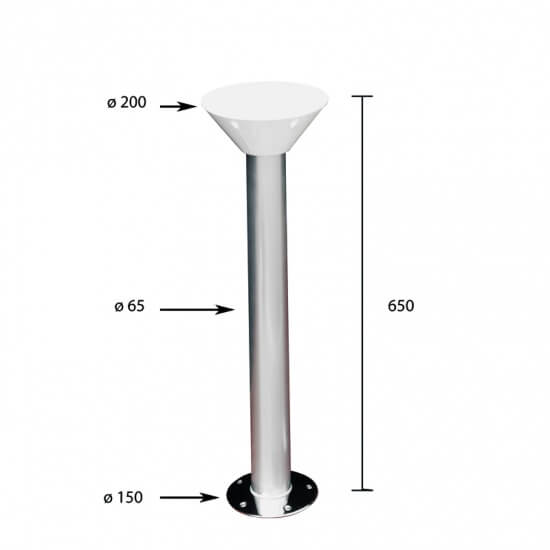 Table leg 65 cm