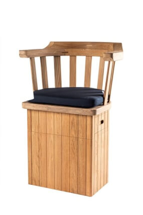 Teak column for helmsman seat 2050 with drawer