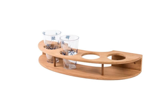 Glazenhouder gebogen