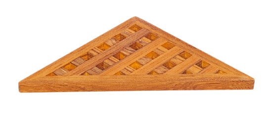 Grating corner shelf