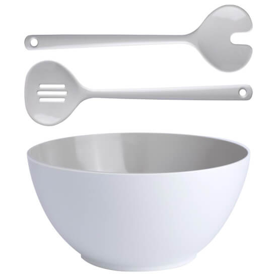 Summer Salad Bowl Beige 1 set (3 pcs.)