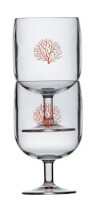 Mare Stapelbar Weinglass Coral