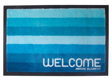 Welcome Doormat  Stripes