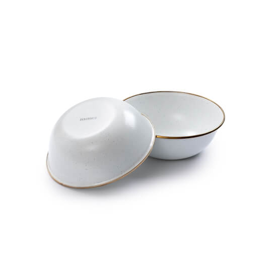 Enamel Schüsseln Set - Egg Shell