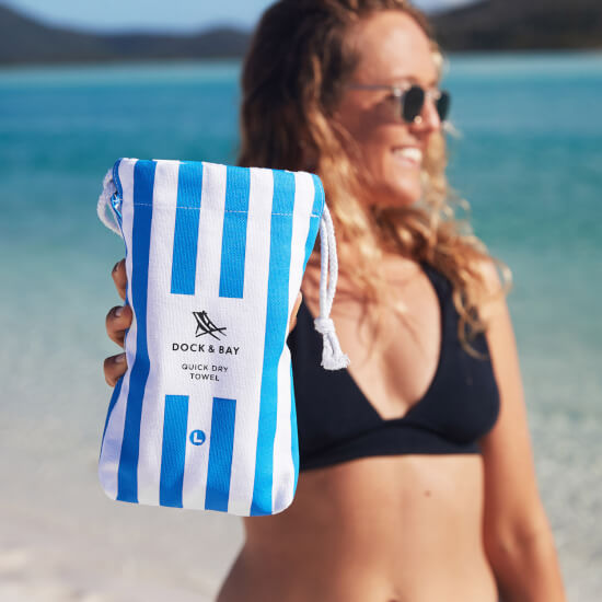 Beach Towel Cabana Bondi Blue XL