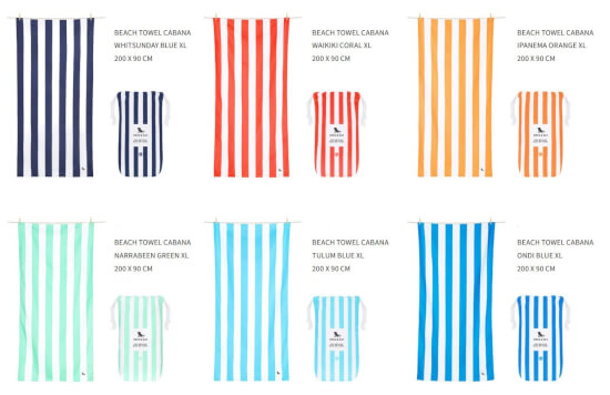 Dock & Bay Display with 18 beachtowels