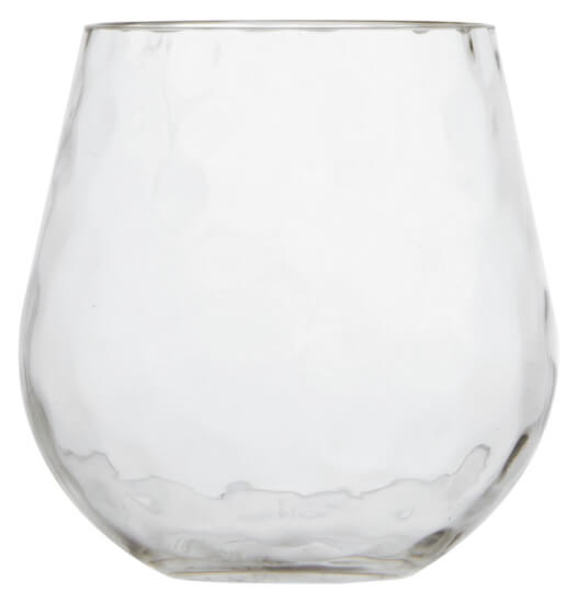 Hammerded Wasser Glas