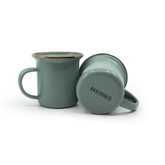 Enamel Espresso Tassen set - MInt
