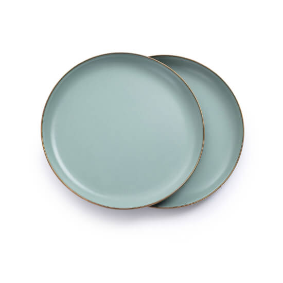 Barebones Enamel Teller Set Mint