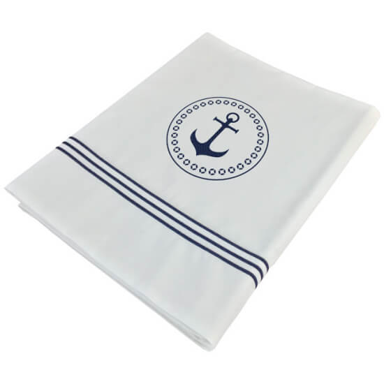 Bedlaken Santorini white anchor