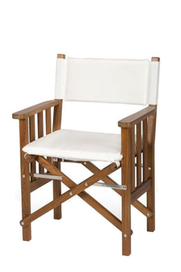 Regisseursstoel II wit deluxe