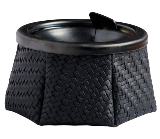 Marine Business Windproof Ashtray Rattan Black