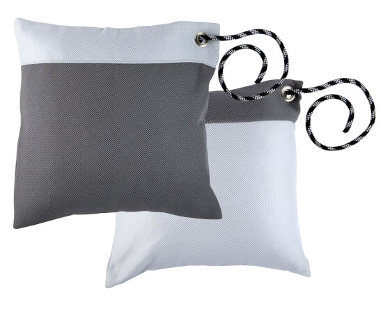 Waterproof Cushion set 40x40 - Black Edition - Grey & White