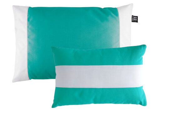 Waterproof Cushion Set Large & Small - Navy  & White
