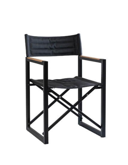 Regisseursstoel The Square Aluminium Charcoal