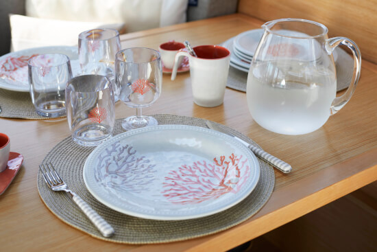 Mare Stapelbar Weinglass Coral