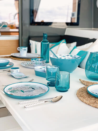 Coastal Saladeschaal  + Bestek