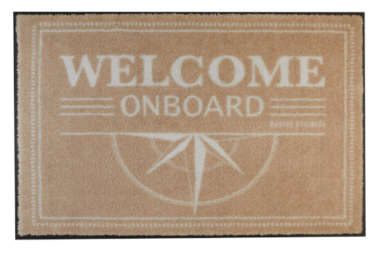 Marine Business Welcome Doormat Blue