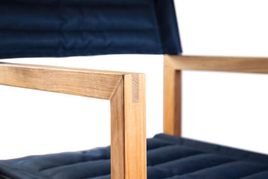 Regiestuhl The Square Teak Ocean