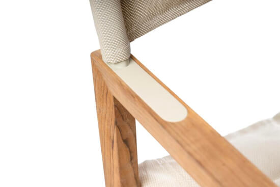 Regisseursstoel The Square Teak Linen