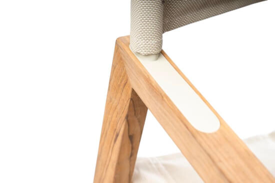 Regisseursstoel The Square Teak Linen