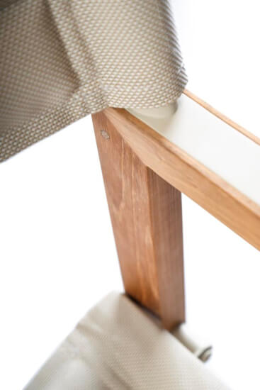 Regisseursstoel The Square Teak Linen