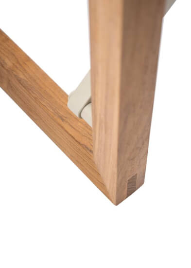 Regisseursstoel The Square Teak Linen