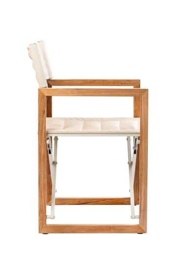 Regisseursstoel The Square Teak Linen