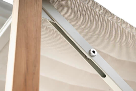 Regisseursstoel The Square Teak Linen