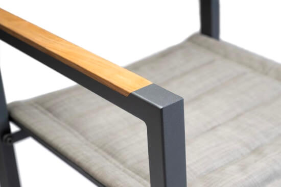 Regisseursstoel The Square Aluminium Charcoal