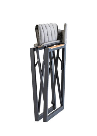 Regisseursstoel The Square Aluminium Charcoal