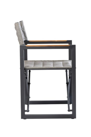 Regisseursstoel The Square Aluminium Charcoal