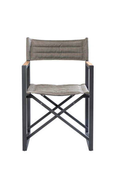 Regisseursstoel The Square Aluminium Charcoal