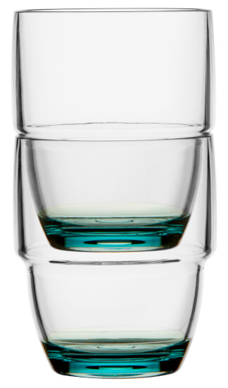 Party Turquoise stapelbaar waterglas