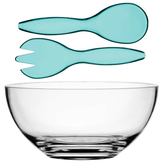 Marine Business Bahamas Salatschüssel + Besteck Turquoise