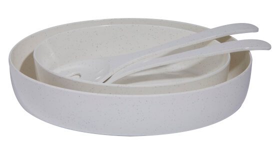 Marine Business Maldivas Salad Bowls + Cutlery  Ivory